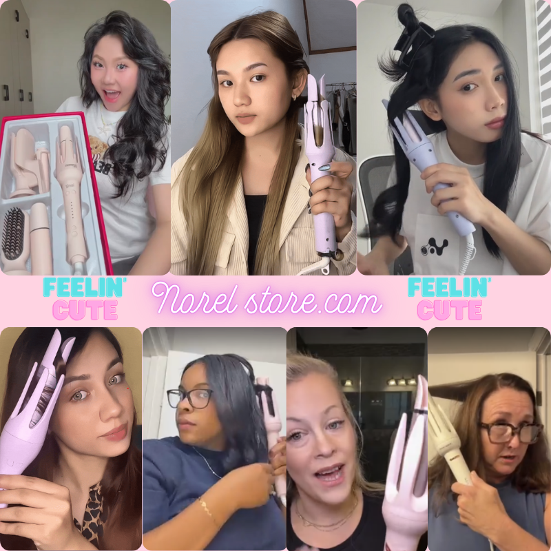 "The Ultimate 6-in-1 Auto-Rotating Hair Curler