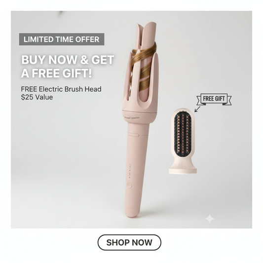 "The Ultimate 6-in-1 Auto-Rotating Hair Curler
